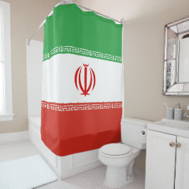 Iran-Flagge Duschvorhang