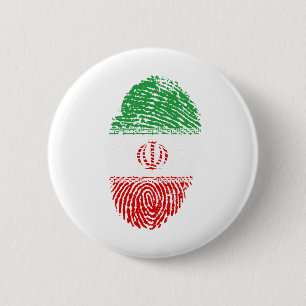 Iran-Flagge Fingerabdruck Land Primekennung Button