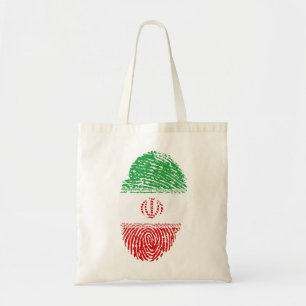 Iran-Flagge Fingerabdruck Land Primekennung Tragetasche