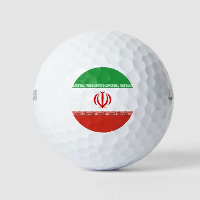 Iran-Flagge Golfball (Vorderseite)