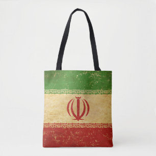 Iran-Flagge im Vintage-Design Tasche