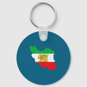 Iran-Flagge Karte Löwe persische Illustration Schlüsselanhänger