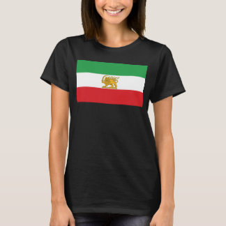 Iran-Flagge Löwe und Sonne Schah von Iran-Flagge T-Shirt