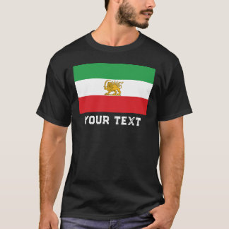 Iran-Flagge Löwe und Sonne Schah von Iran-Flagge T-Shirt