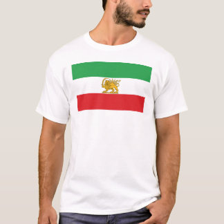 Iran-Flagge Löwe und Sonne Schah von Iran-Flagge T-Shirt