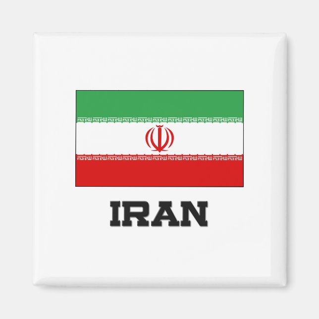 Iran-Flagge Magnet (Vorne)