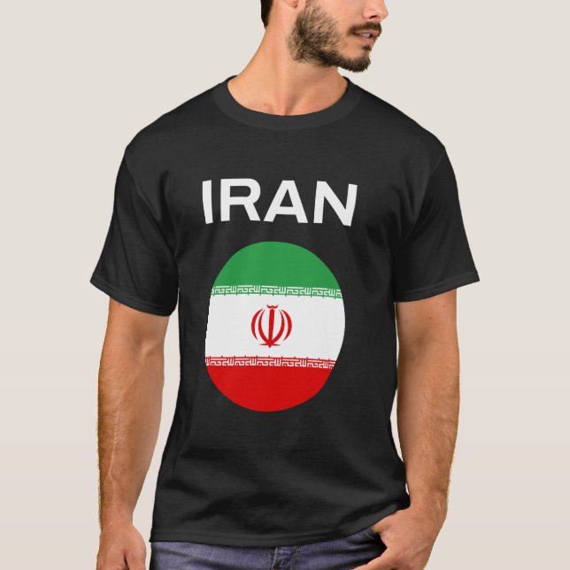 Iran-Flagge Modern T-Shirt (Vorderseite)