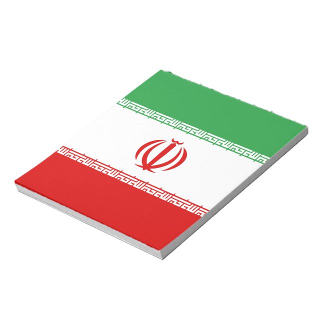 Iran-Flagge Notizblock (Rotiert)