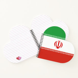 Iran-Flagge Notizbuch