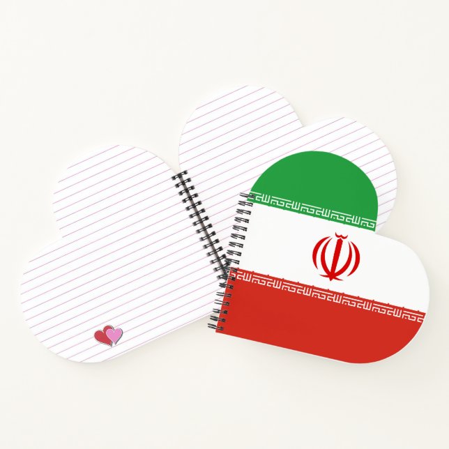 Iran-Flagge Notizbuch (Innenseite)
