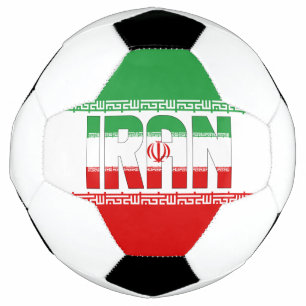 Iran-Flagge Patriotischer Fußball-Ball Fußball