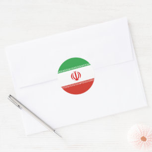 Iran-Flagge Runder Aufkleber