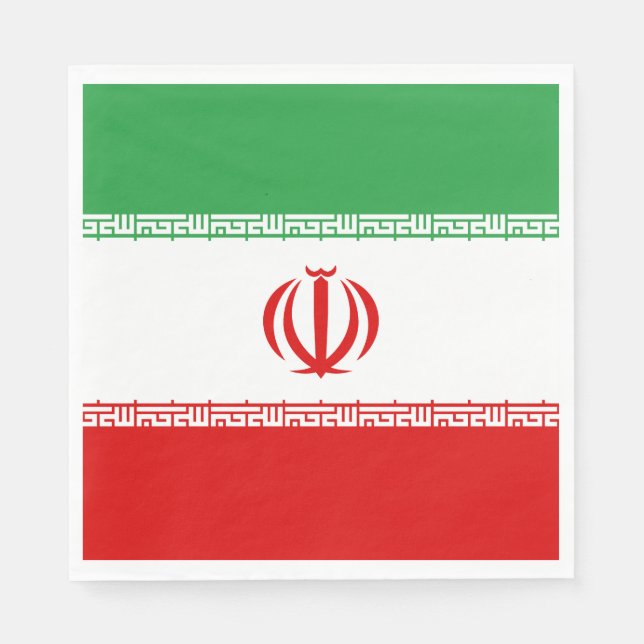 Iran-Flagge Serviette (Vorderseite)