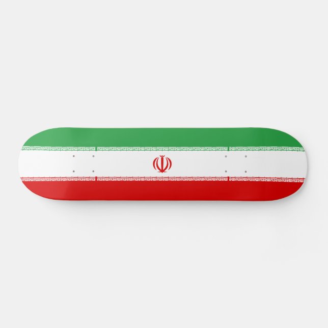 Iran-Flagge Skateboard (Horizontal)