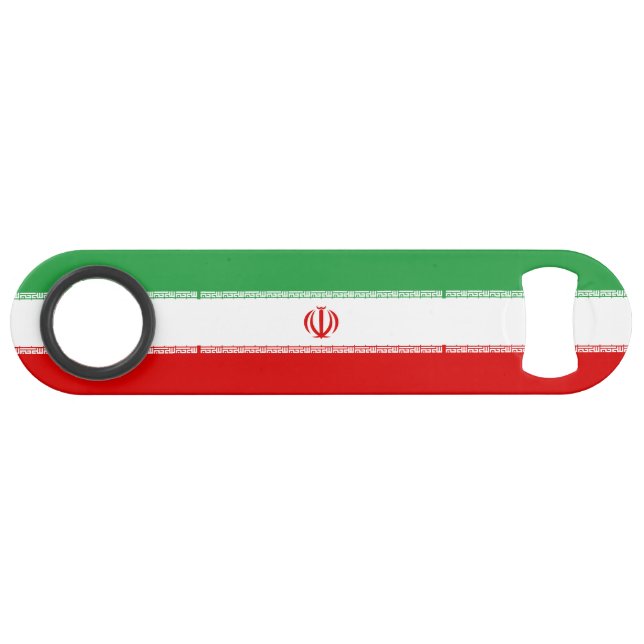 Iran-Flagge Speed Flaschenöffner (Vorderseite (Horizontal))