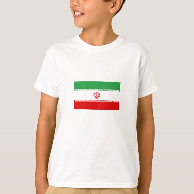 Iran-Flagge T-Shirt (Vorderseite)