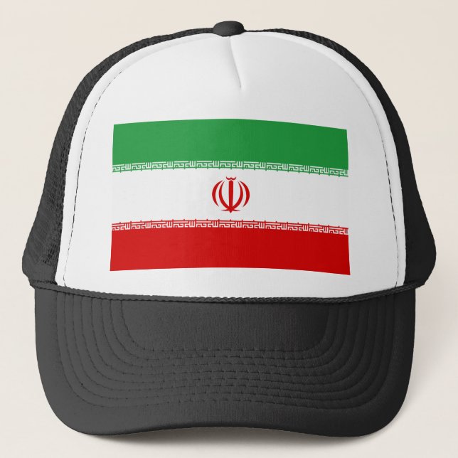 Iran-Flagge Truckerkappe (Vorderseite)
