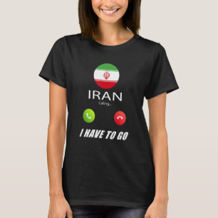 Iran-Flaggen-Souvenir Iran Ruft Ruft T-Shirt