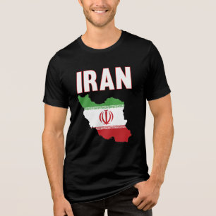 Iran-Flaggenplan für den Iran Tri-Blend Shirt