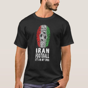 Iran Fußball in meinem DNA Fingerprint Fußball Bal T-Shirt