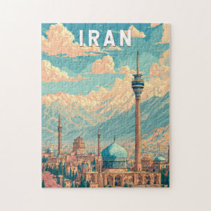 Iran Illustration Reise Kunst Vintage
