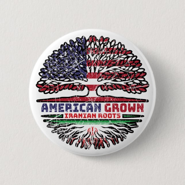 Iran Iran USA USA USA Vereinigte Staaten Tree Button (Vorderseite)