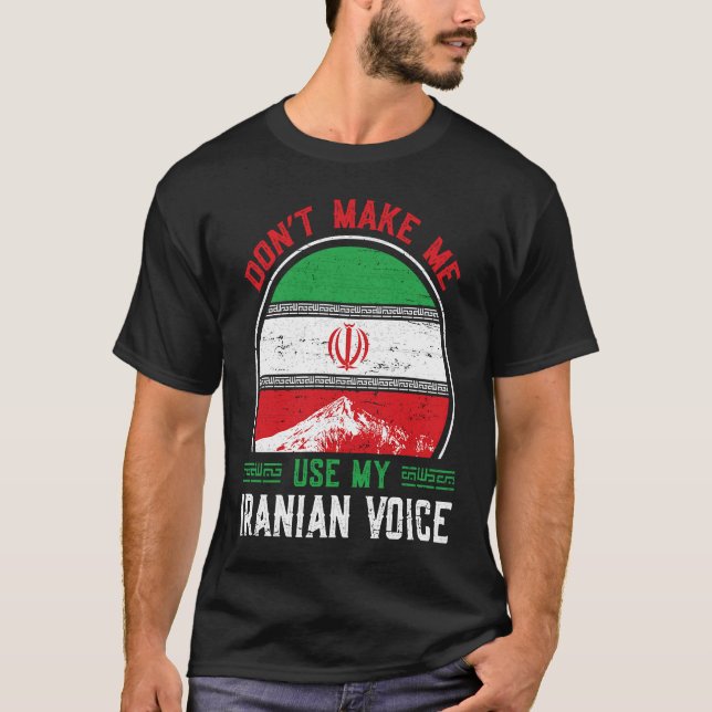 Iran Iranian Persian Irani Flag Iran Roots Farsi I T-Shirt (Vorderseite)