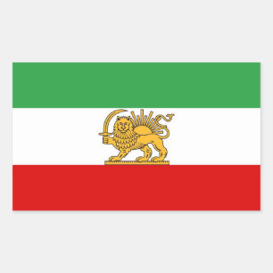 IRAN Löwe und Sonnenflagge GROß Aufkleber
