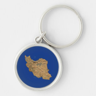 Iran Map Schlüsselanhänger