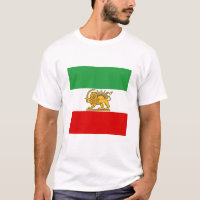 Iran, persische Flagge mit Löwen, Schah des Iran