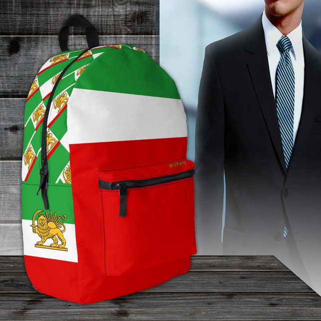 Iran, Persischer Löwenrucksack, Flagge, Schah des  Bedruckter Rucksack (Von Creator hochgeladen)