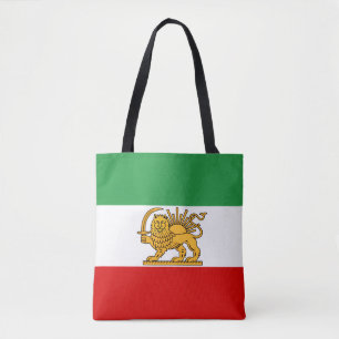 Iran Pin, persische Flagge mit Löwe, Schah von Ira Tasche