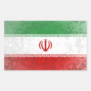 Iran Rechteckiger Aufkleber