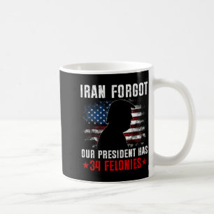Iran vergaß, dass der Präsident 34 Verbrechen hat Kaffeetasse