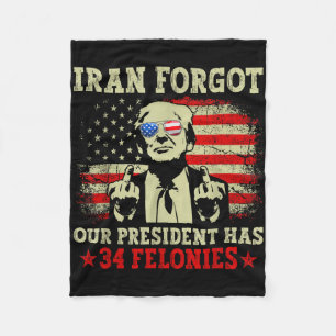 Iran vergaß, dass der Präsident 34 Verbrechen Vint Fleecedecke