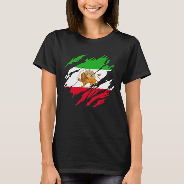 Iranian Persian Lion Iran T-Shirt (Vorderseite)