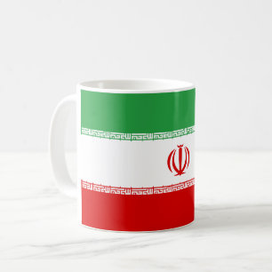 (Iranische) Flagge des Irans Kaffeetasse