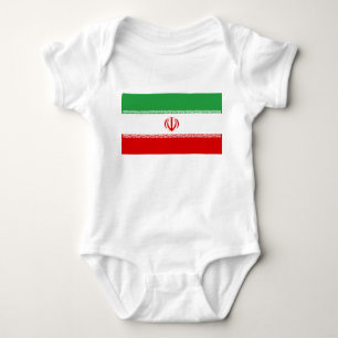 Iranische Flagge (Iran) (Persisch) Baby Strampler