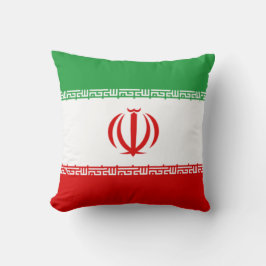 Iranische Flagge (Iran) (Persisch) Kissen