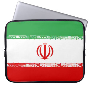 Iranische Flagge (Iran) (Persisch) Laptopschutzhülle