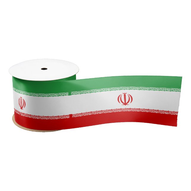 Iranische Flagge (Iran) (Persisch) Satinband (Spule)