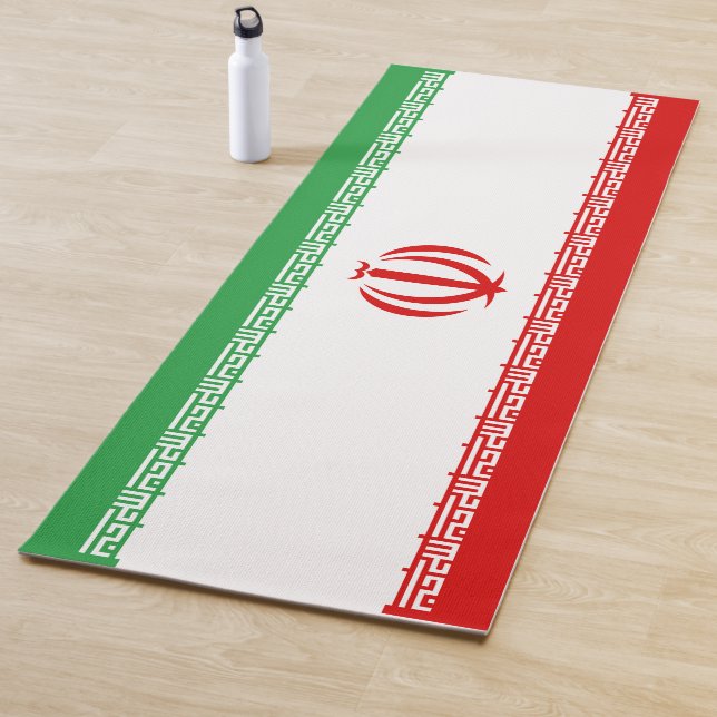 Iranische Flagge (Iran) (Persisch) Yogamatte (Beispiel)