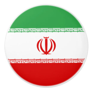 Iranische Flagge Keramikknauf