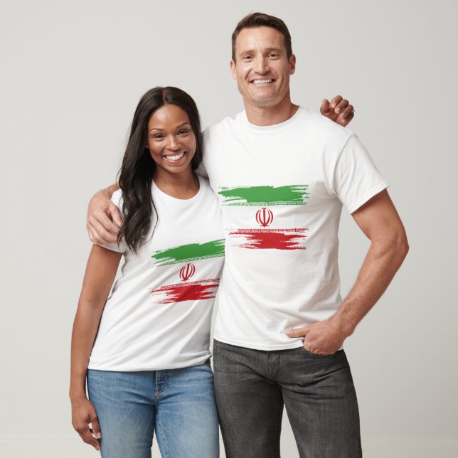Iranische Flagge - Kunst T-Shirt (Unisex)