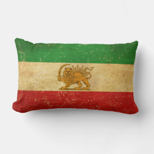 Iranische Flagge - Löwe und Sonnenschein - Flagge  Lendenkissen
