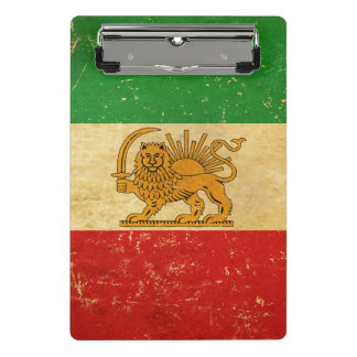 Iranische Flagge - Löwe und Sonnenschein - Flagge  Mini Klemmbrett