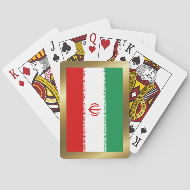 Iranische Flagge Spielkarten (Rückseite)