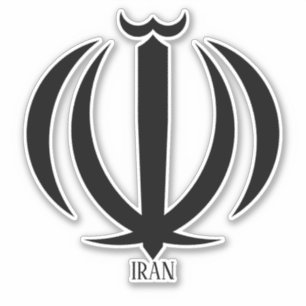 Iranisches Emblem Patriotic Aufkleber