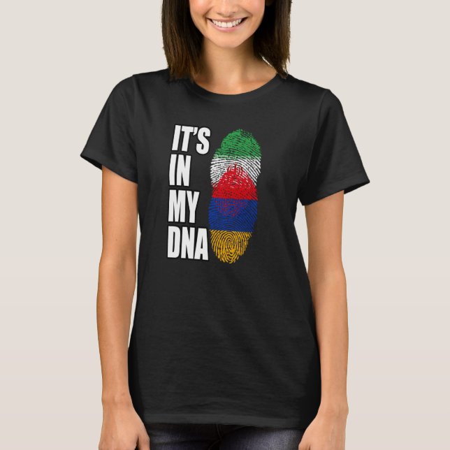 iranisches und armenisches DNA-Flag T-Shirt (Vorderseite)