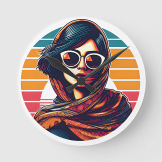 Iranwoman - Iran Runde Wanduhr